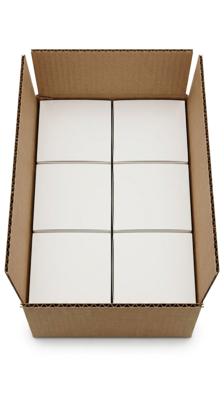 Corrugated box with internal dividers