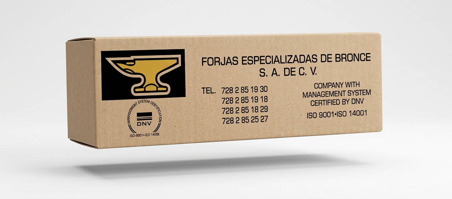 Caja de FEBSA fabricada por Carton Craft Co. con impresión flexográfica nítida y registro corregido